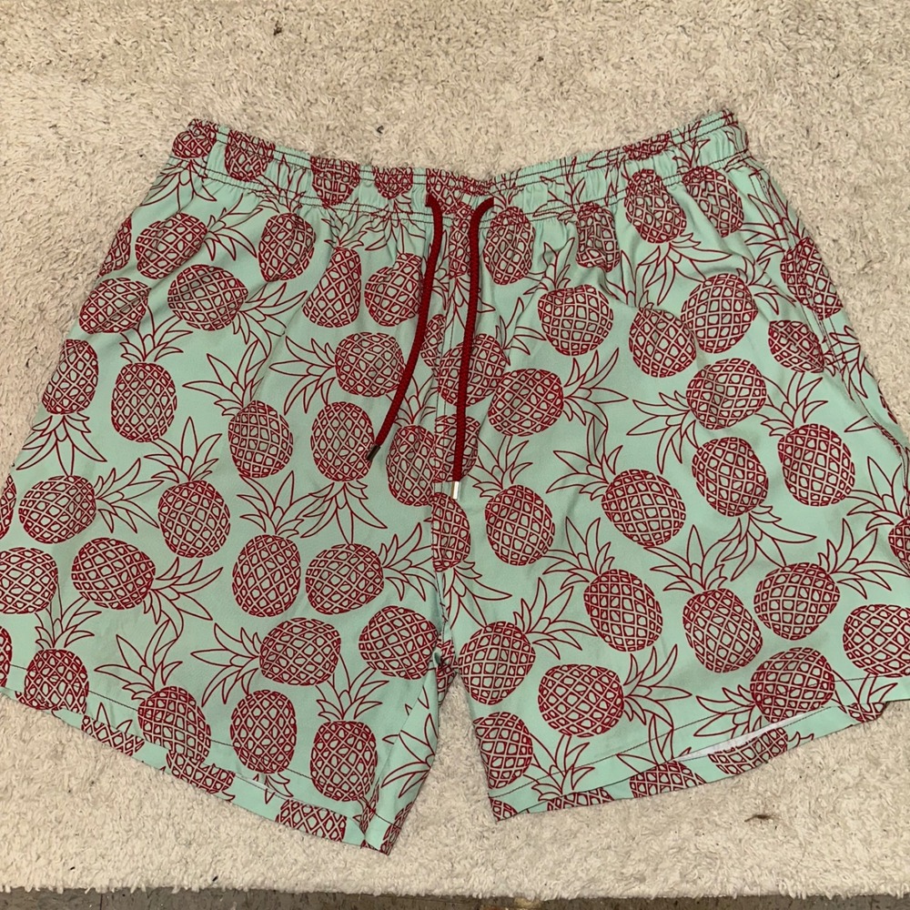 Capelle Pineapple Swim‎ Trunks Shorts Tropical Drawstring 4XL